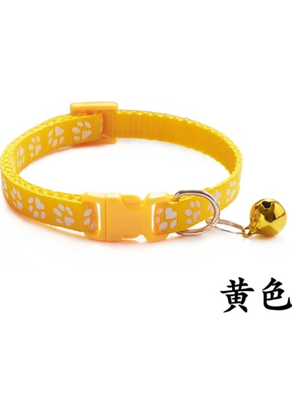 Renk 8 Tarzı Boyun Çevresi 19-32CM Collier Dökün Chiot Yaka Kedi Pet Kedi Kolye Yaka Çan ile Sevimli Pençe Baskı Yavru Kedi Için Ayarlanabilir Naylon Şerit Boyun Askısı (Yurt Dışından)