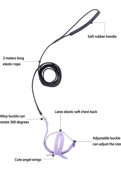 Mavi Lateks Elastik Stil 5-L Pet Kuş Koşum Ayarlanabilir Papağan Koşum Tasma Seti Anti-Bite Açık Eğitim Uçan Halat Muhabbet Kuşu Cennet Papağanı (Yurt Dışından) indirimleri