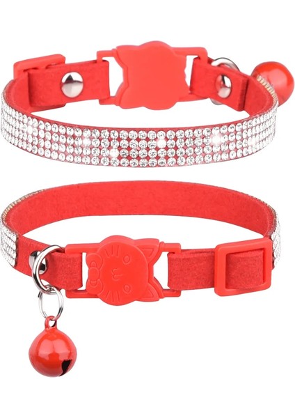Kırmızı-C Tarzı 1.0X25CM Parlak Taklidi Pet Yaka Süper Ince Yumuşak Konfor Kitty Dekorasyon Kedi Yaka Asılı Çan Emniyet Tokası Köpek Tasması Aksesuarları (Yurt Dışından)