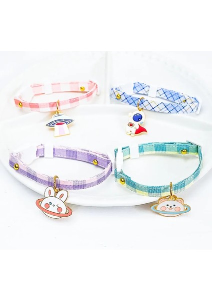 Mor Kedi Stili 18 Ila 32 cm Yeni Çift Katmanlı Fabr Köpek Tasması Astronot Ufo Spaceat Küçük Orta Pet Için Ayarlanabilir Köpek Yavrusu Li Tasmalar (Yurt Dışından) modelleri