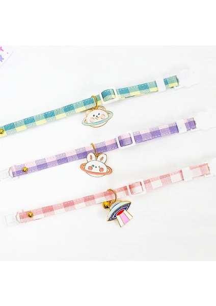 Mor Kedi Stili 18 Ila 32 cm Yeni Çift Katmanlı Fabr Köpek Tasması Astronot Ufo Spaceat Küçük Orta Pet Için Ayarlanabilir Köpek Yavrusu Li Tasmalar (Yurt Dışından) fırsatları