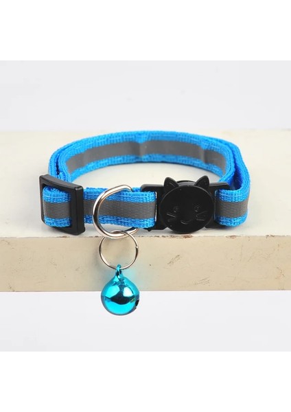 Gök Mavisi Tarzı 1 Parça 10 Renk Kediler Çan Yaka Ayarlanabilir Naylon Tokalar Moda Yansıtıcı Pet Yaka Kedi Kafası Desen Malzemeleri Aksesuarları Için (Yurt Dışından)