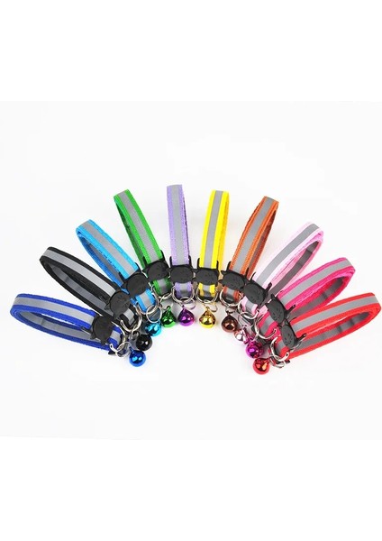 Gök Mavisi Tarzı 1 Parça 10 Renk Kediler Çan Yaka Ayarlanabilir Naylon Tokalar Moda Yansıtıcı Pet Yaka Kedi Kafası Desen Malzemeleri Aksesuarları Için (Yurt Dışından) indirimleri