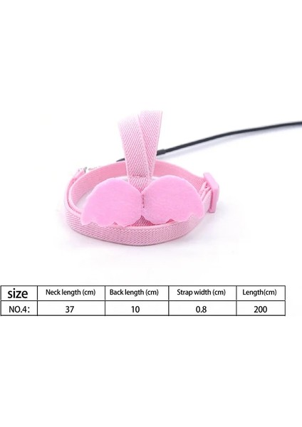 Pembe 4 Tarzı Papağan Kuş Koşum ve Tasma Seti Ayarlanabilir Açık Uçan Çekiş Eğitim Halatı Küçük Orta Kuşlar Için Kanatlı Amerika Papağanı Budgie (Yurt Dışından)