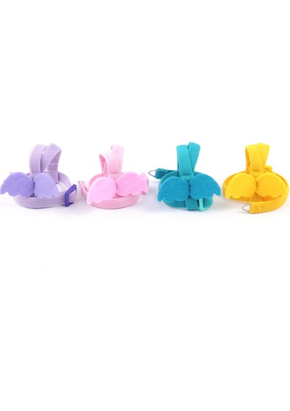 Pembe 4 Tarzı Papağan Kuş Koşum ve Tasma Seti Ayarlanabilir Açık Uçan Çekiş Eğitim Halatı Küçük Orta Kuşlar Için Kanatlı Amerika Papağanı Budgie (Yurt Dışından)