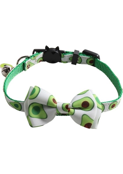 Fotoğraf Stili Olarak 1.0X28CM Kitty Için Sevimli Papyon ve Çan ile Ayrılıkçı Kedi Yaka Koparma Ayarlanabilir Güvenlik Meyve Desenleri Pet Küçük Köpekler Için Yavru Kedi Tasmaları (Yurt Dışından)