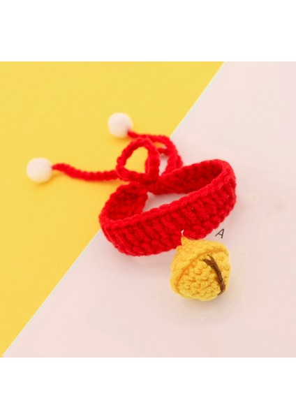 No.1 Tarzı L Beden Ödünç Çan Örgü Sevimli Küçük Köpek Kedi El Yapımı Örme Jingle Kedi Sessiz Yaka Pet Aksesuarları (Yurt Dışından)