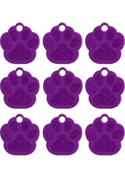 Mor Tarzı 27X28X1 mm Aw Şekil 2 Taraflı Etiket Evcil Köpekler ve Kediler Kimlik Kedi Köpek Adı Telefon Evcil Hayvan Aksesuarlarının Numarası Alüminyum Ürünler Dekor (Yurt Dışından)