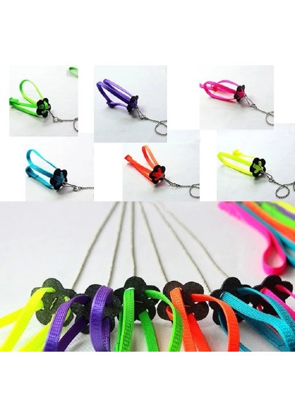 Pembe Tarzı Pet Kuş Koşum ve Tasma Ayarlanabilir Papağan Kuş Koşum Tasma Pet Anti Bite Eğitim Halatı Yumuşak Taşınabilir Pet Oyuncaklar (Yurt Dışından) modelleri