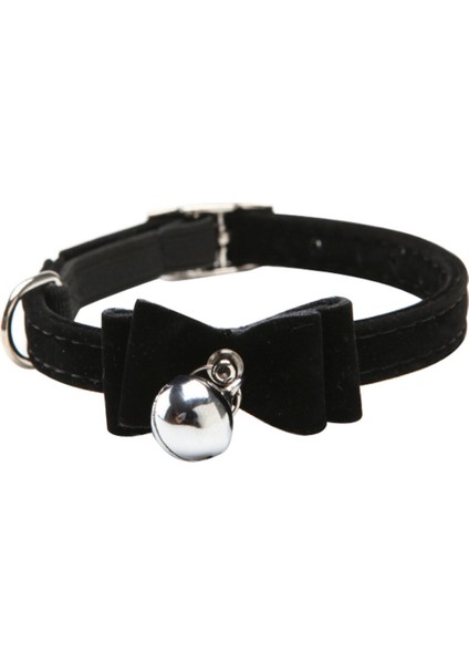 Siyah Stil 4colors Pet Köpek Kedi Yaka Pet Yaka Ayarlanabilir Ilmek Yaka Çan ile Yumuşak Pu Yavru Papyon Sevimli Kravat Kwaii Pet Kaynağı (Yurt Dışından)