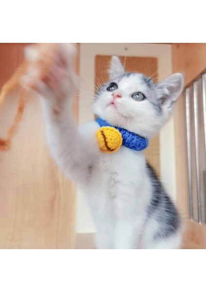 No.1 Tarzı L Beden Ödünç Çan Örgü Sevimli Küçük Köpek Kedi El Yapımı Örme Jingle Kedi Sessiz Yaka Pet Aksesuarları (Yurt Dışından) indirimleri