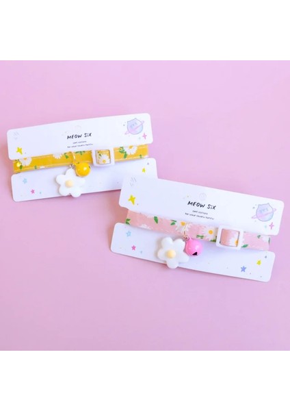 No.4 Tarzı 16-32CM Sevimli Kedi Yaka Çiçek Kiraz Kolye Ayarlanabilir Köpek ile Çift Katmanlı Kumaş Kolye Yavru Kedi Için Şeker Renk Desen Çanları (Yurt Dışından) indirimleri