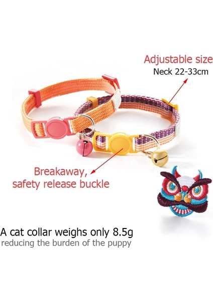 Qı Lın Stili Ufbemo Kedi Yaka Çan Ayarlanabilir Boyun Askısı Toka Renkli Yaka Pet Malzemeleri Küçük Köpek Chihuahua Için Kedi Aksesuarları (Yurt Dışından) modelleri