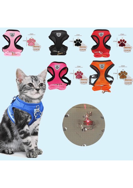 Altın Tarzı S Beden Yansıtıcı Kedi Köpek Ayarlanabilir Koşum Yelek Yürüyüş Kurşun Tasma Naylon Örgü Yavru Yavru Köpek Pet Giysileri Göğüs Kemeri Açar (Yurt Dışından)