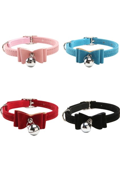Mavi Stil 4colors Pet Köpek Kedi Yaka Pet Yaka Ayarlanabilir Ilmek Yaka Çan ile Yumuşak Pu Yavru Papyon Sevimli Kravat Kwaii Pet Kaynağı (Yurt Dışından) indirimleri