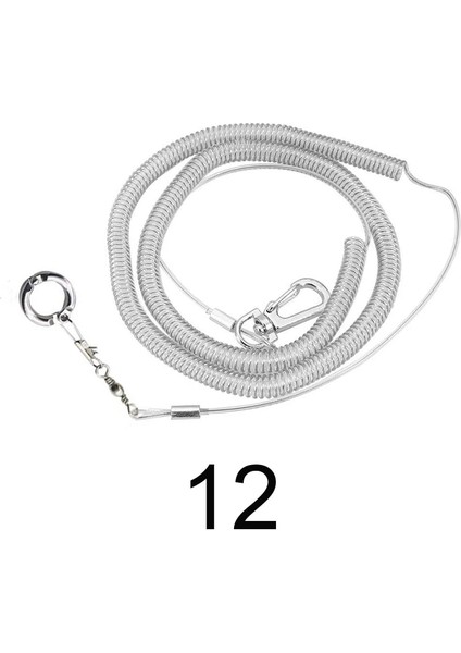 No.12 Tarzı 3 Metre Kuş Koşum Amerika Papağanı Anti Bite Bacak Halkalı Plastik Uçan Eğitim Halatı Papağan Pet Malzemeleri Cockatiel Tasma Açık (Yurt Dışından)