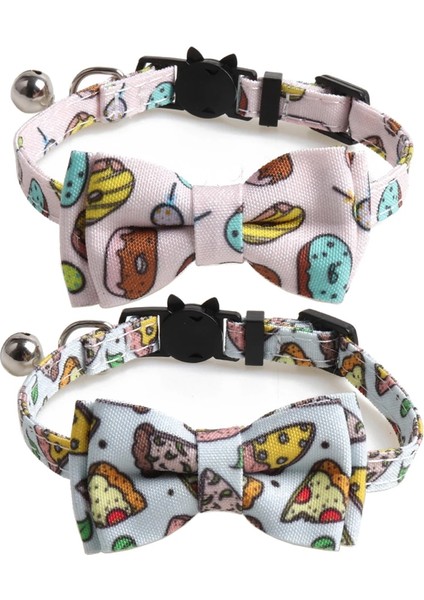 Siyah Stil 1.0X28CM Papyon Kedi Tasmaları Çan ile Ayrılabilir Ayarlanabilir Sevimli Donut Desenleri Kitty Tasmaları Kedi Yavrusu Için Emniyet Tokası Yavru Kedi Yaka (Yurt Dışından) fiyatları