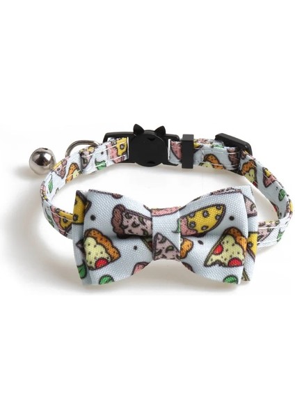 Siyah Stil 1.0X28CM Papyon Kedi Tasmaları Çan ile Ayrılabilir Ayarlanabilir Sevimli Donut Desenleri Kitty Tasmaları Kedi Yavrusu Için Emniyet Tokası Yavru Kedi Yaka (Yurt Dışından) indirimleri