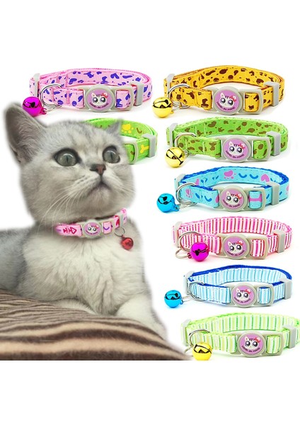 Pembe Çizgili Tarzı Genişlik 1.0cm 3 Adetlot Kedi Yaka Ayrılabilir Güvenlik Ayarlanabilir Pet Malzemeleri Yavru Kemik Şerit Yavru Kediler Kolye Pet Aksesuarları (Yurt Dışından) fiyatları