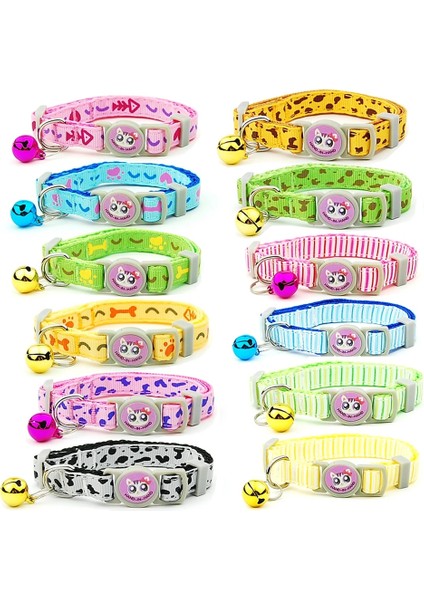 Pembe Çizgili Tarzı Genişlik 1.0cm 3 Adetlot Kedi Yaka Ayrılabilir Güvenlik Ayarlanabilir Pet Malzemeleri Yavru Kemik Şerit Yavru Kediler Kolye Pet Aksesuarları (Yurt Dışından) modelleri