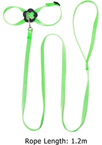 Yeşil Stil Pet Kuş Koşum ve Tasma Ayarlanabilir Papağan Kuş Koşum Tasma Pet Anti Bite Eğitim Halatı Yumuşak Taşınabilir Pet Oyuncaklar Açık (Yurt Dışından)