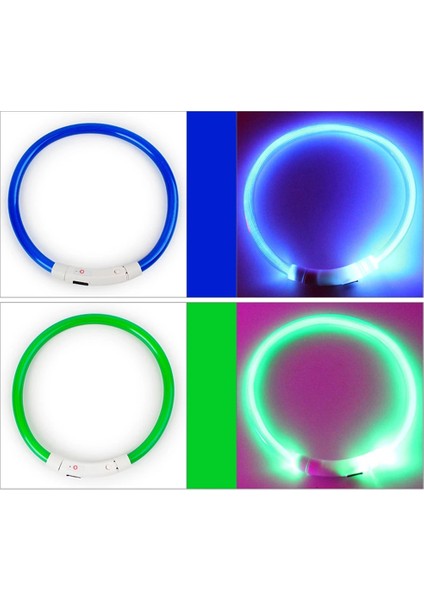 Yeşil L Tarzı Su Geçirmez USB Şarj Pet Köpek Yavrusu Boyunluk Ev Bahçe Şarj Edilebilir LED Gece Yanıp Sönen Aydınlık (Yurt Dışından) indirimleri