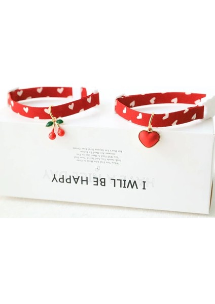 Püskül Tarzı 18-30CM Pet Sevimli Emniyet Tokası Kedi Köpek Tasması Aşk Desen Kedi Aksesuarları Ayarlanabilir Yaka Karikatür Çiçek Kiraz Kolye Evcil Hayvan Malzemeleri (Yurt Dışından) modelleri