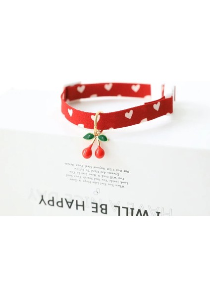 Püskül Tarzı 18-30CM Pet Sevimli Emniyet Tokası Kedi Köpek Tasması Aşk Desen Kedi Aksesuarları Ayarlanabilir Yaka Karikatür Çiçek Kiraz Kolye Evcil Hayvan Malzemeleri (Yurt Dışından) indirimleri