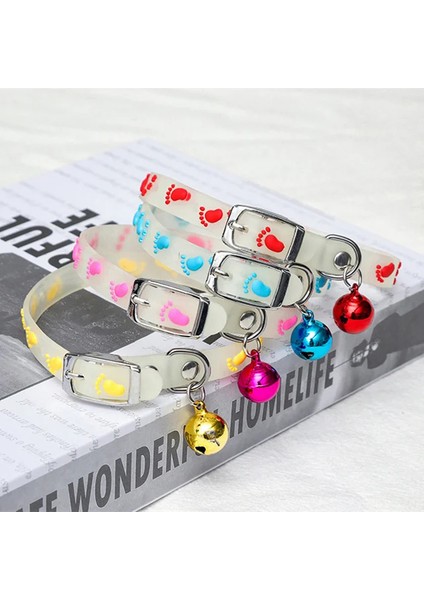 1 Adet Rastgele Stil 1.2X29CM Kediler Parlayan Çanlar ile Yaka Karanlıkta Parlayan Köpek Tasması Kolye Pet Zincir Işık Aydınlık Köpek Boyun Halkası Pet Aksesuarları (Yurt Dışından)