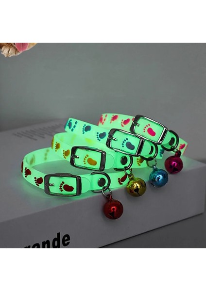 1 Adet Rastgele Stil 1.2X29CM Kediler Parlayan Çanlar ile Yaka Karanlıkta Parlayan Köpek Tasması Kolye Pet Zincir Işık Aydınlık Köpek Boyun Halkası Pet Aksesuarları (Yurt Dışından)