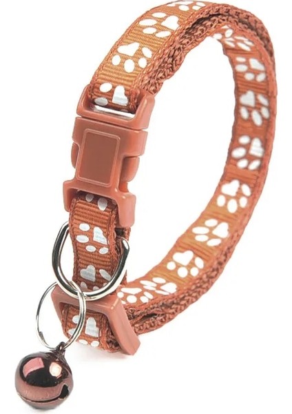 No.4 Tarzı M Beden Sevimli Çan Yaka Kediler Köpek Yavrusu Teddy Bomei Karikatür Komik Ayak Izi Yaka Talepleri Kedi Aksesuarları Hayvan Malzemeleri (Yurt Dışından)