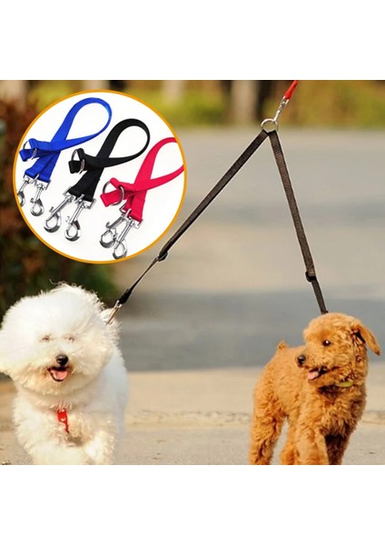 Siyah Stil 2.5X50CM 2 1 Köpek Tasma Çift Yürüyüş Tasmalar Renkli Köpek Yaka Kurşun Tasmalar Iki Köpek Için Pet Aksesuarları Malzemeleri (Yurt Dışından) fiyatları