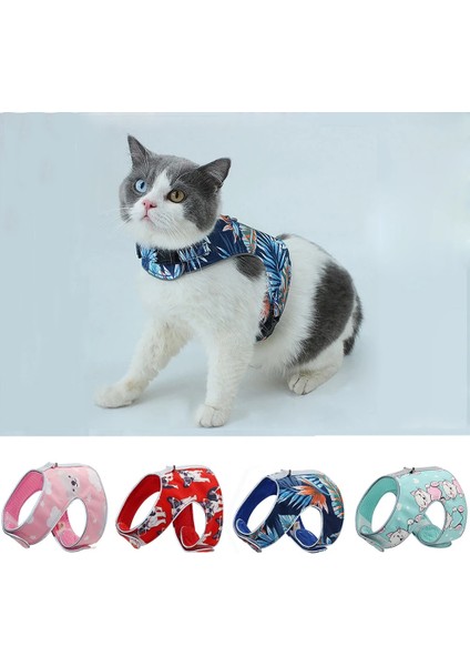 Kırmızı Stil S Beden Yeni Kedi Köpek Koşum ve Tasma Seti Mascotas Polyester Yansıtıcı Kedi Yelek Yürüyüş Hafif Kaçış Korumalı Koşum Tasma Seti (Yurt Dışından) fiyatları