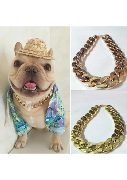 Gül Altın Tarzı 45CM 36CMCM Ayarlanabilir Köpek Kedi Punk Zincir Yaka Kurşun Geniş Kolye Evcil Hayvan Ürünleri Için Pet Aksesuarı Köpek Aksesuarları Ekipman Araçları (Yurt Dışından) fiyatları