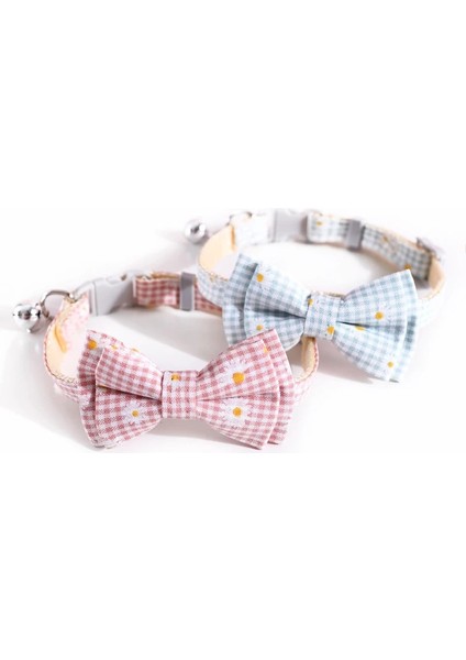 No.5 Tarzı Papatya Çiçekleri Pet Yaka Sevimli Pet Yay Ayarlanabilir Kravat Güzel Pet Aksesuarları Çan Pamuk Rahat Güvenlik Kolye Papyon (Yurt Dışından) fırsatları