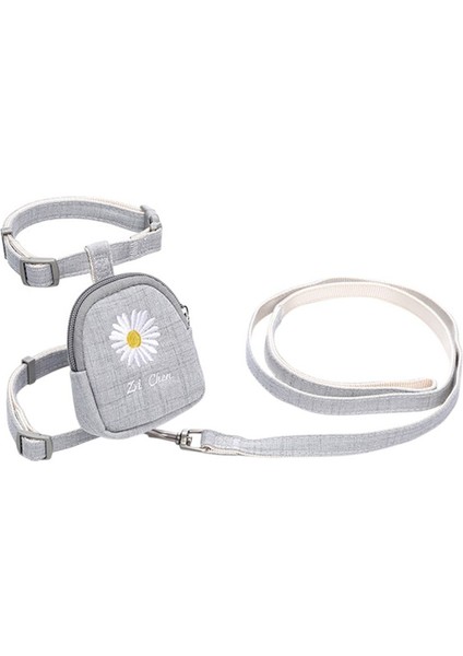 Gri Stil M Beden Nefes Alabilir Polyester Hiçbir Çekme Köpek Koşum Yelek Sırt Çantası ile Küçük Orta Köpekler Kediler Köpek Için Ayarlanabilir Pet Koşum (Yurt Dışından)