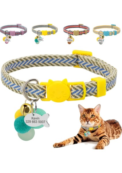 Turuncu Tarzı 20-32CM Kişiselleştirilmiş Pet Köpek Kedi Yaka Çan ile Hızlı Bırakma Kedi Yaka Özel Küçük Köpekler Kediler Yavru Yavru Kedi Yaka Kedi Aksesuarları (Yurt Dışından) fiyatları