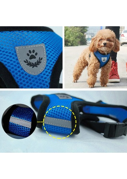 Kırmızı Stil S Beden Ayarlanabilir Kedi Köpek Koşum Yelek Yavru Köpekler Için Yürüyüş Kurşun Tasma Küçük Orta Köpek Kedi Pet Için Yaka Örgü Koşum (Yurt Dışından)