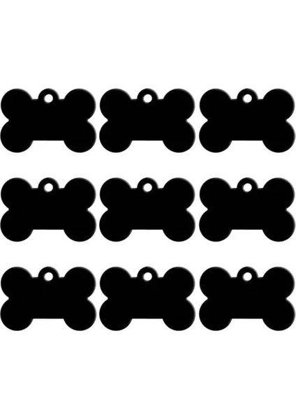 Siyah Stil 40X26X1MM Köpek Tasmaları Kimlik Etiketleri Köpekler Kediler Için Kedi Adı Pet Kemik Şekli Etiketi Oyulmuş Alüminyum Tasarımcı Evcil Hayvan Dükkanı Aksesuarları (Yurt Dışından)