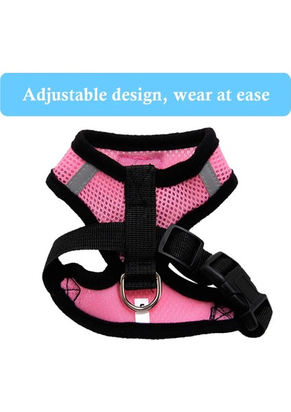 Siyah Stil M Beden Kedi Koşum Pet Çekiş Malzemeleri Ayarlanabilir Yansıtıcı Örgü Göğüs Koşum Seti Yürüyüş Kurşun Köpek Yelek Kedi Tasması Evcil Hayvan Için Koşum (Yurt Dışından) fırsatları