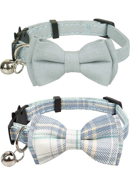 Yeşil Stil 1.0X28CM Çan ve Clalaid Papyonlu Ayrılabilir Kedi Tasması Evcil Hayvan ve Köpek Yavruları Için Ayarlanabilir Emniyetli Yavru Kedi Tasması 7.8~10.2 Inç (Yurt Dışından) fiyatları