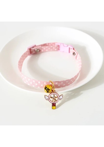 Sihirli Değnek Stili Kedi Yaka Pet Güvenlik Yaka Kediler ve Yavru Köpekler Yaka Kolye Şeker Renk Sistemi Yaka Kolye Kedi Aksesuarları Güzel (Yurt Dışından)