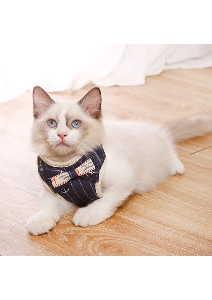 D Stili S Beden Sevimli Köpek Kedi Koşum ve Tasma Seti Naylon Örgü Pet Köpek Koşum Kurşun Kedi Yaka Giysi Yelek Küçük Kediler Için Yavru Pet Malzemeleri (Yurt Dışından) indirimleri