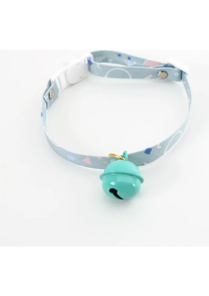 Mavi Çan Stili 17-33CM Evcil Hayvan Tasması Kedi Tasması Japon Tarzı Ayarlanabilir Evcil Hayvan Tasması Çiçek Içi Boş Çan Kedi Köpek Askısı Tavşan Çekiş Halatı (Yurt Dışından)