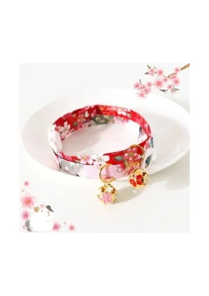 Mavi Çan Stili 17-33CM Evcil Hayvan Tasması Kedi Tasması Japon Tarzı Ayarlanabilir Evcil Hayvan Tasması Çiçek Içi Boş Çan Kedi Köpek Askısı Tavşan Çekiş Halatı (Yurt Dışından) fiyatları