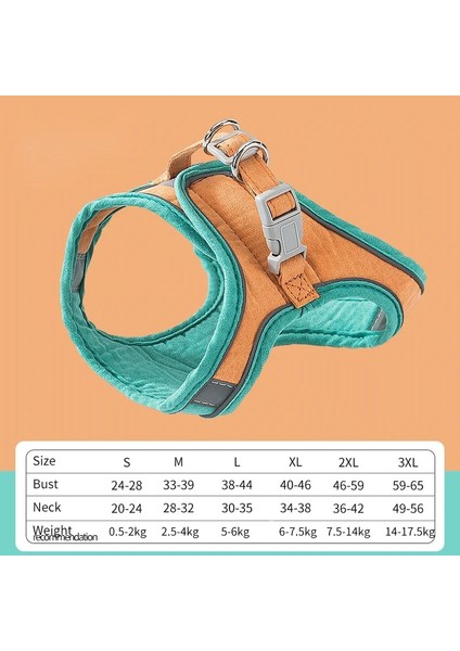 Turuncu Tarzı M Beden Kedi Koşum ve Tasma Seti Yürüyüş Için Ayarlanabilir Yumuşak Yavru Kedi Yelek Küçük Kediler Için Rahat Açık Hava Yeleği Köpek Koşum Takımı (Yurt Dışından)