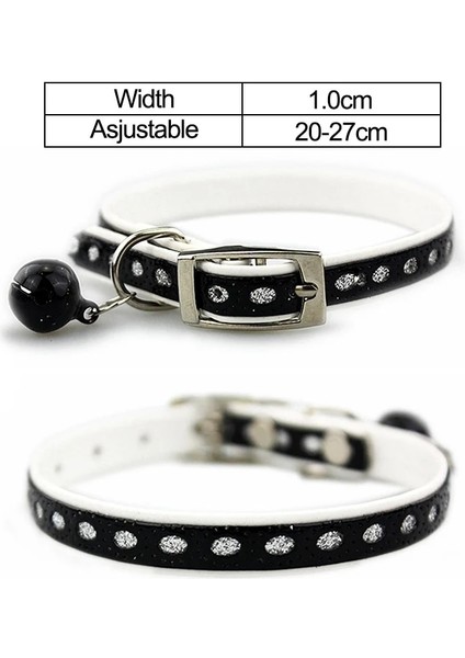 SIYAH-JW0008 Tarzı Resim Olarak Isim Çanlı Kedi Tasması Küçük Köpek ve Yavru Kediler Için Evcil Hayvan Ürünü Kedi Tasmaları ve Kurşun Köpek Tasmaları J (Yurt Dışından)