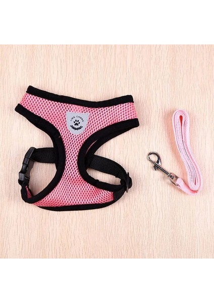 Pembe Tarzı L Beden Örgü Kedi Koşum ve Tasma Nefes Yansıtıcı Yavru Kediler Koşum Fransız Bulldog Chihuahua Pug Için Küçük Köpek Yavrusu Koşum (Yurt Dışından)
