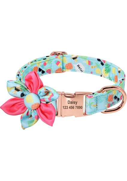 Meyve Tarzı 22-34CM Güzel Meyve Kedi Yaka Kişiselleştirilmiş Köpek Kediler Naylon Yaka Anti-Kayıp Naylon Köpek Yaka Çiçek Ücretsiz Oyulmuş Kimlik Tokası (Yurt Dışından)