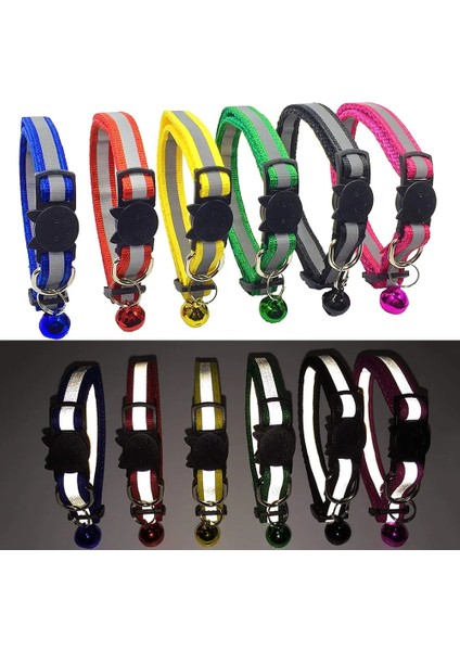 Renk 5 Tarzı 1.0cm 19-32CM Yansıtıcı Çanlı Kedi Tasması Ayarlanabilir Katı ve Güvenli Ayrılabilir Tasmalar Kediler Için Naylon Kitty Ayrılabilir Tasma Evcil Hayvan Aksesuarları (Yurt Dışından) fiyatları